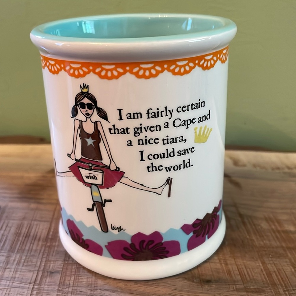Curly Girl Design ceramic cup.